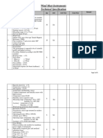 Wind Mast Instruments Technical Specification