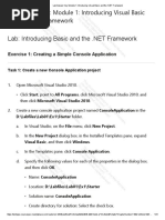 Lab Answer Key - Module 1 - Introducing Visual Basic and The