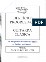 Ejercicios progresivos para Guitarra Clasica.- Manuel del Rio Leon..pdf