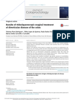 Coloproctology: Results of Videolaparoscopic Surgical Treatment of Diverticular Disease of The Colon