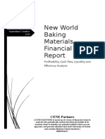 New World Baking Materials Financial: Profitability, Cash Flow, Liquidity and Efficiency Analysis