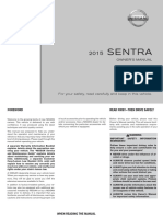 2015 Sentra Owner Manual PDF