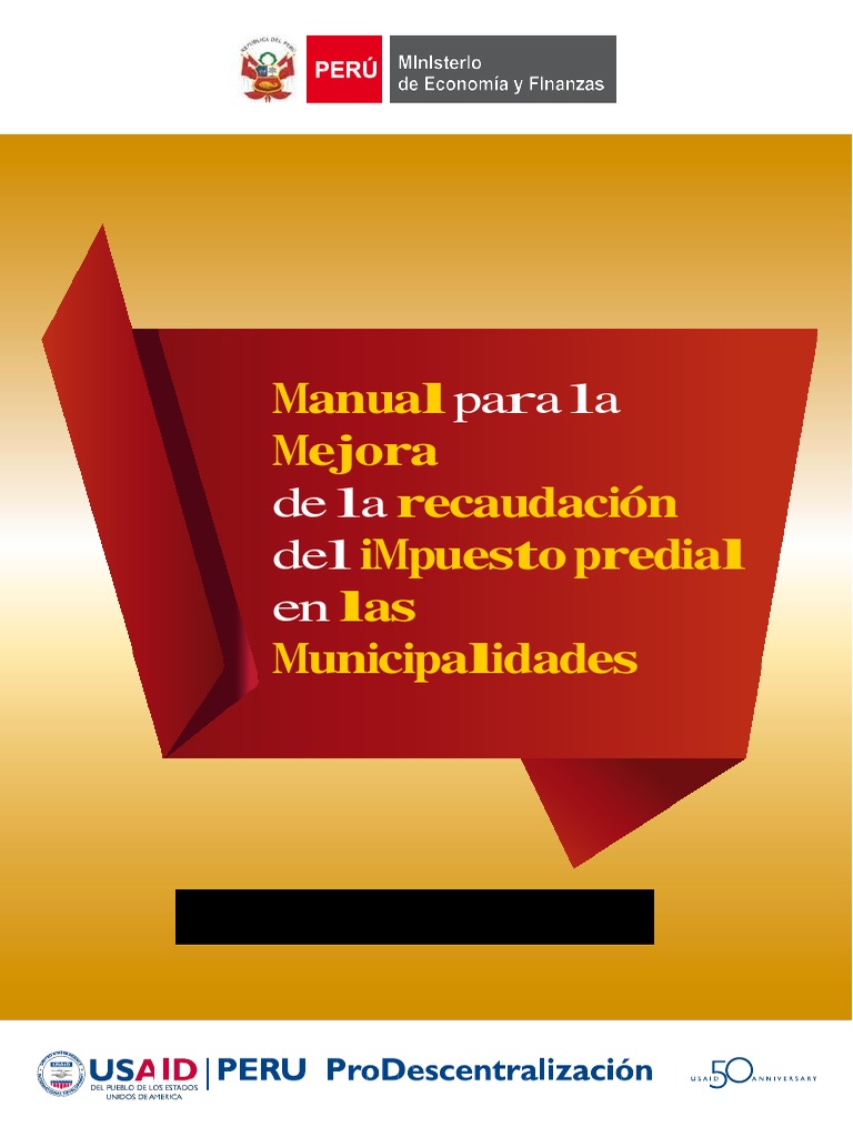 Manual para La Mejora de La Recaudación Del Impuesto Predial de Las ...