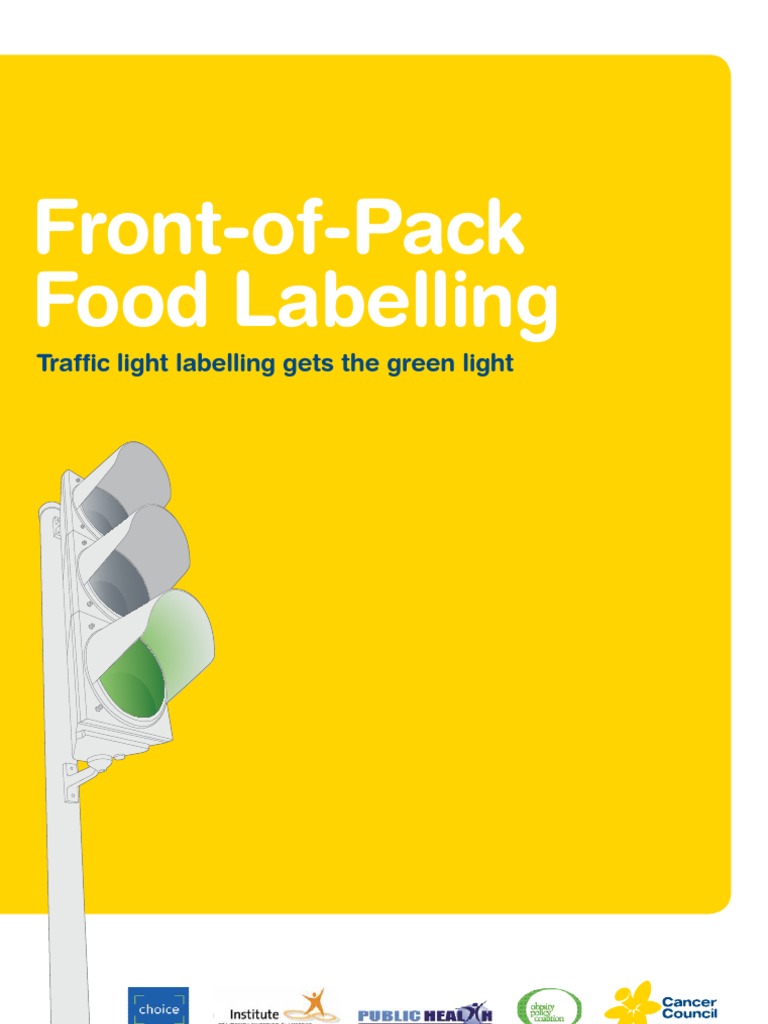 Traffic Light Food PDF Nutrition Facts Label Healthy Diet