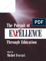 The Pursuit of Excellence Through Education - Michel Ferrari