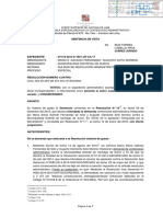 Resolución de La Tercera Sala Especializada en Lo Contencioso Administrativo de La Corte Superior de Justicia de Lima