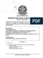 Projeto de Lei SOBRE TERRORISMO