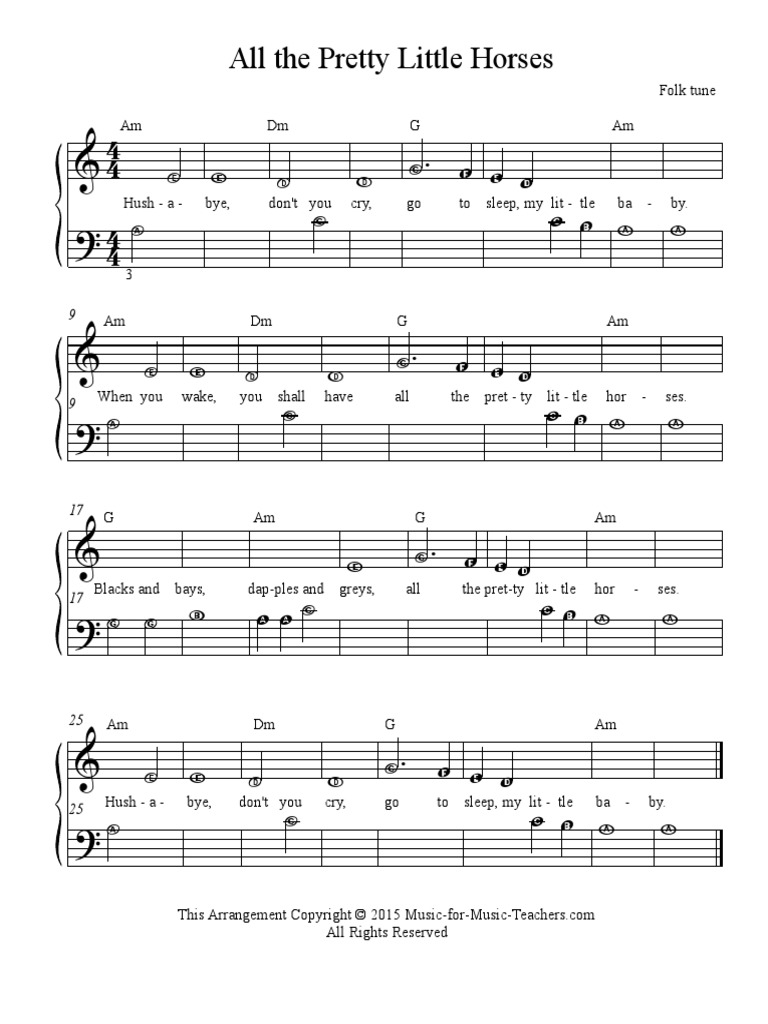 All The Pretty Little Horses Notereader Alphanotes PDF PDF