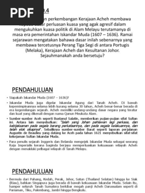 Punca Perang Tiga Segi Pdf