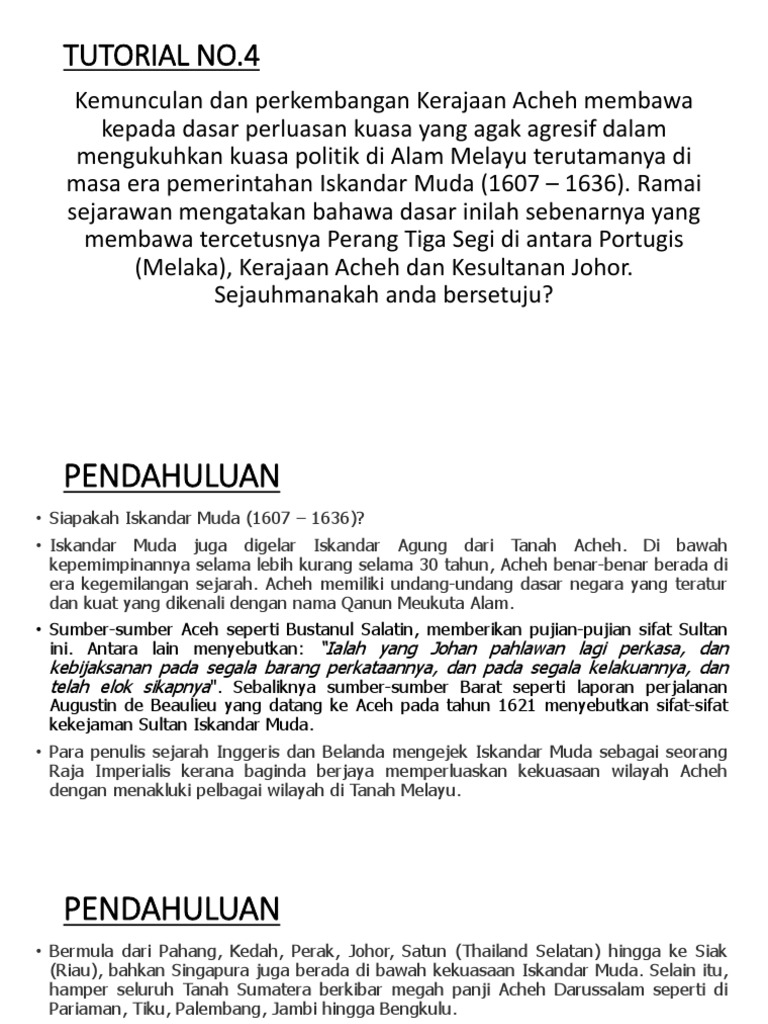 Punca Perang Tiga Segi Punca Perang Tiga Segi