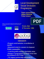 Local Development Social Inclusion Programme: Paper Presented by Pobal Ireland
