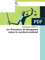 Los Principios de Bangalore Sobre La Conducta Judicial