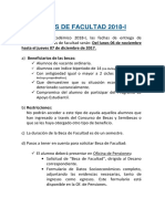 Aviso de Becas de Facultad 2018-I - Campus Piura