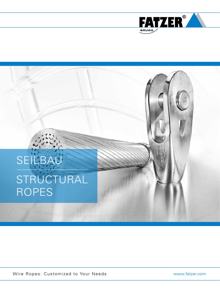 FATZER Seilbau Structural Ropes Metrisch 02 2017 Web de en | PDF