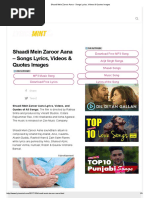 Download Shaadi Mein Zaroor Aana - Songs Lyrics Videos  Quotes Images by Jack SN367331487 doc pdf