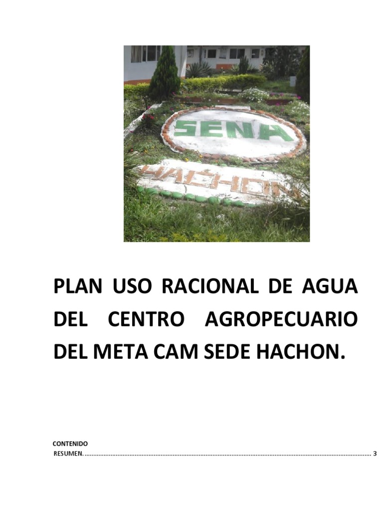 5 Programa de Uso Eficiente y Ahorro de Agua PUEAA | PDF | Desarrollo ...