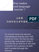 What Makes A Good Language Teacher