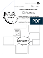 Christmas Carol - Prereading Activity - Christmas Semantic Web Brainstorm PDF