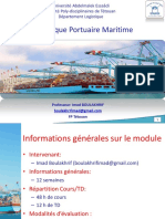 Chapitre1 Introduction À La Logistique Portuaire Maritime 1 PDF