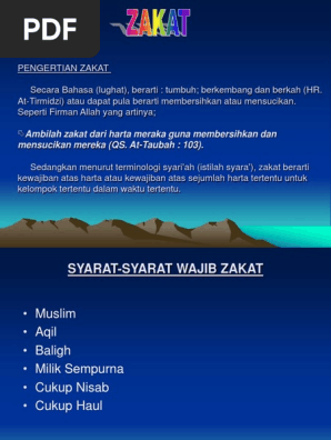 Power Point Of Zakat