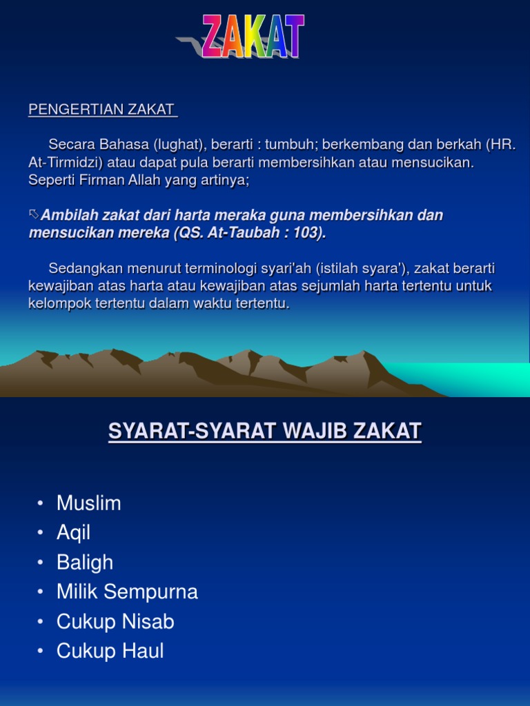 Ppt Zakat Haji Wakaf Pdf Document