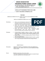 Kebijakan Perencanaan, Akses, dan Evaluasi Puskesmas Poris Gaga Lama