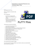 10 PuTTY PLINK Examples To Automate Remote Linux Commands From Windows Batch Files