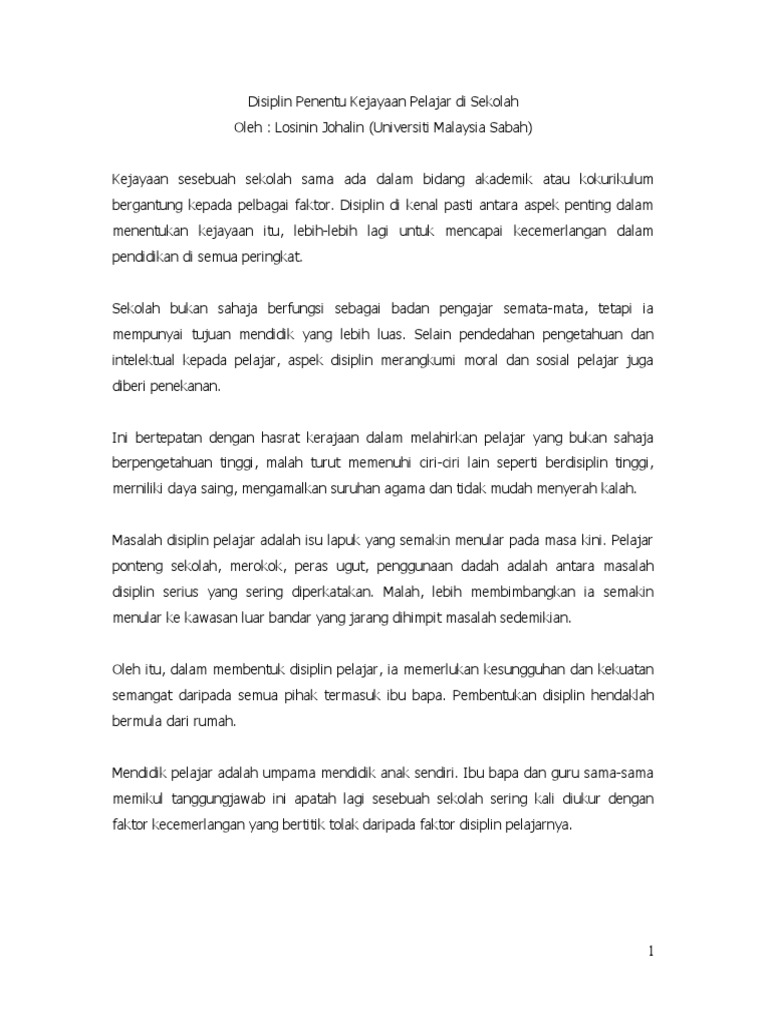 Contoh Surat Sokongan Murid Masalah Pembelajaran