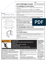 Portable Dance Floor Operating Instructions PDF