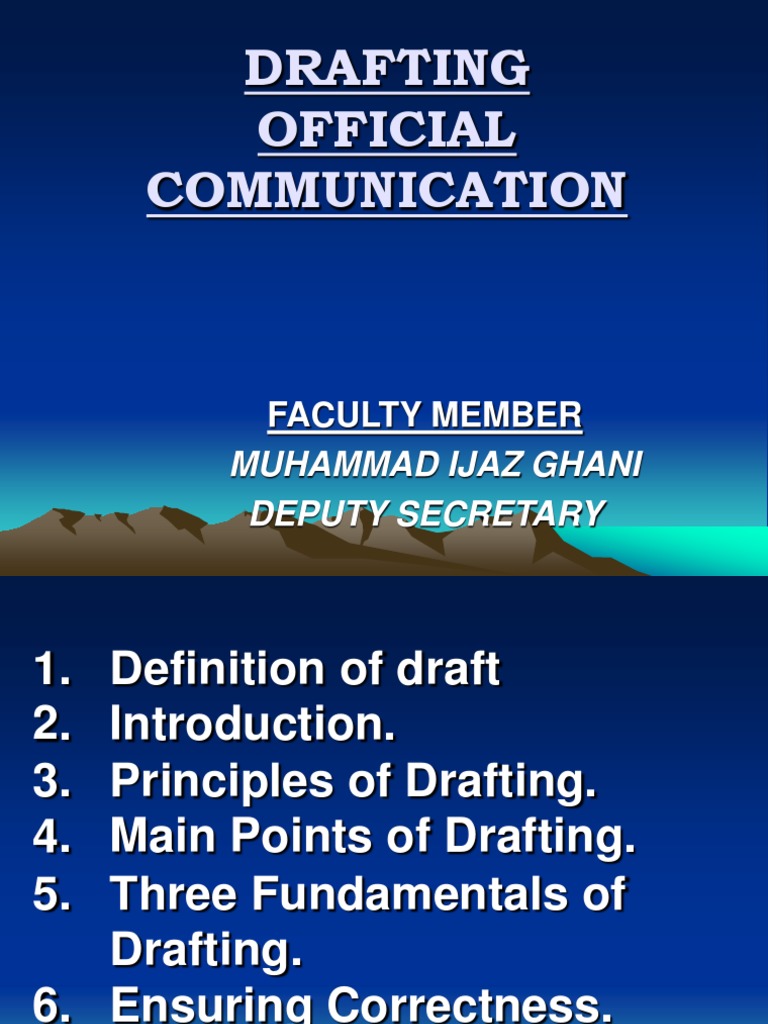 Drafting Official | PDF | Mail | Cognitive Science