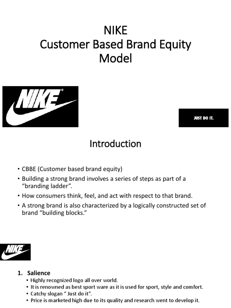 Nike Customer Based Brand Equity Model