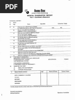 4. Medical Examination Report