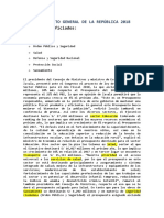 Presupuesto General de La República 2018 Sectores