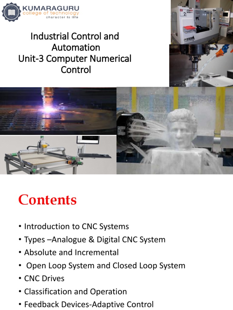 Industrial Control and Automation Unit-3 Computer Numerical Control ...
