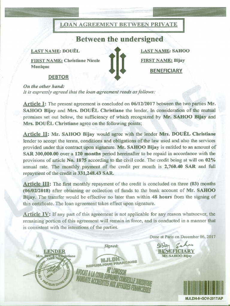 Fake Agreement PDF