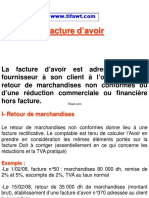 Facture Avoir PDF