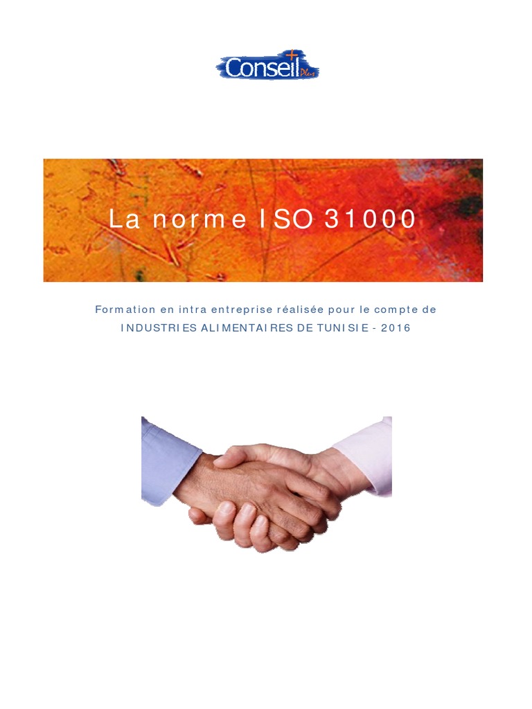 Management des Risques selon ISO 31000 | PDF | Risque | Management de ...