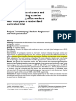 The Effectiveness of A Neck and Shoulder Stretching Exercise Program Among Office Workers With Neck Pain: A Randomized Controlled Trial