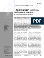 Poststroke Epilepsy: Occurrence, Predictors and Treatment: Review