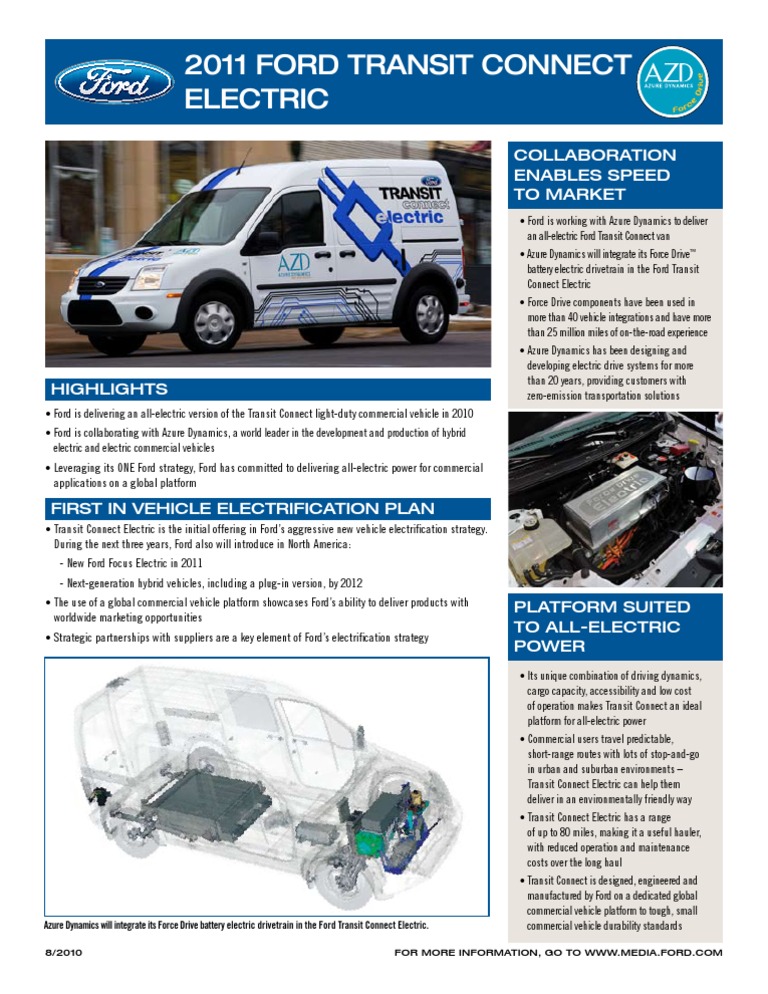 azure transit connect electric vans