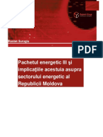 Pachetul Energetic III Si Implicatiile Acestuia Asupra Sectorului Energetic Al Republicii Moldova