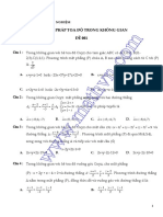 640 Cau Trac Nghiem PP Toa Do Oxyz Mathvn - Com Nhomtoan