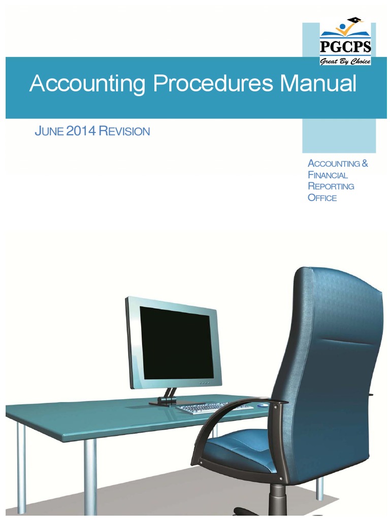 Pgcps Acctgprocmanual Jun14edition Internal Control Accounting