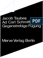 Jacob Taubes-Ad Carl Schmitt_ Gegenstrebige Fügung-Merve (2011)
