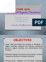 CHM 624 Organic Chemistry Selectivity Guide