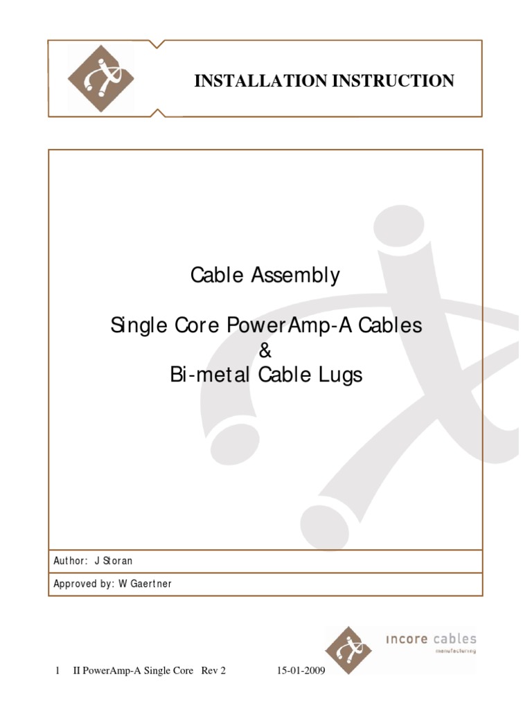 Single Core Cable Installation Guide | PDF | Electrical Conductor | Wire