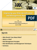 Improving Your Risk Identification and Management Approach