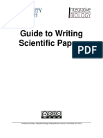 Guide To Writing Scientific Papers