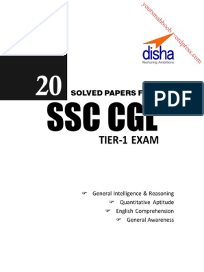 20 Solved Papers (2010-16) For SSC CGL Tier I, PDF, Water