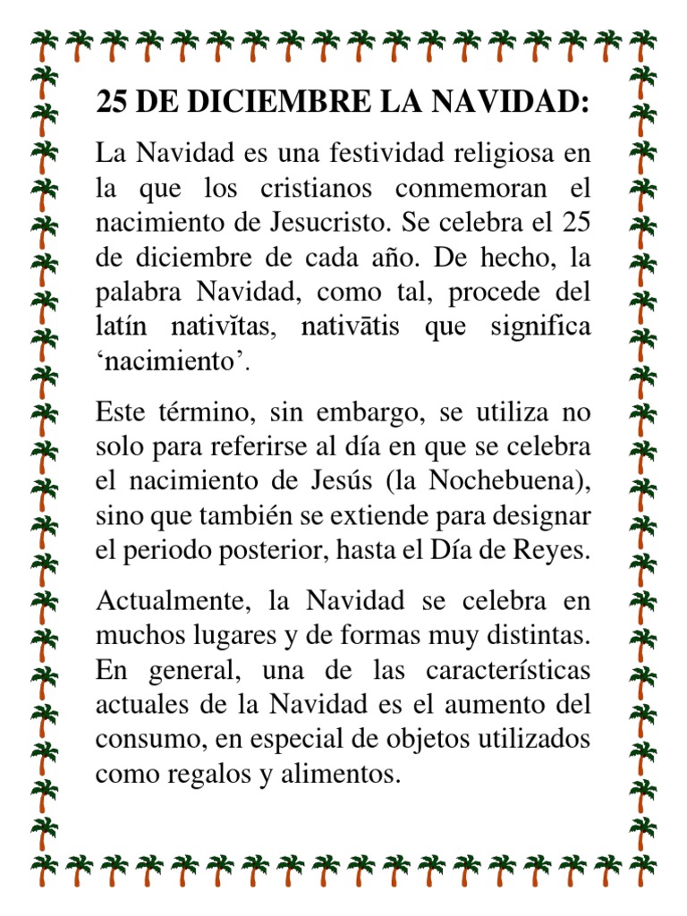 25 de Diciembre La Navidad | PDF | Navidad | Religión y creencia